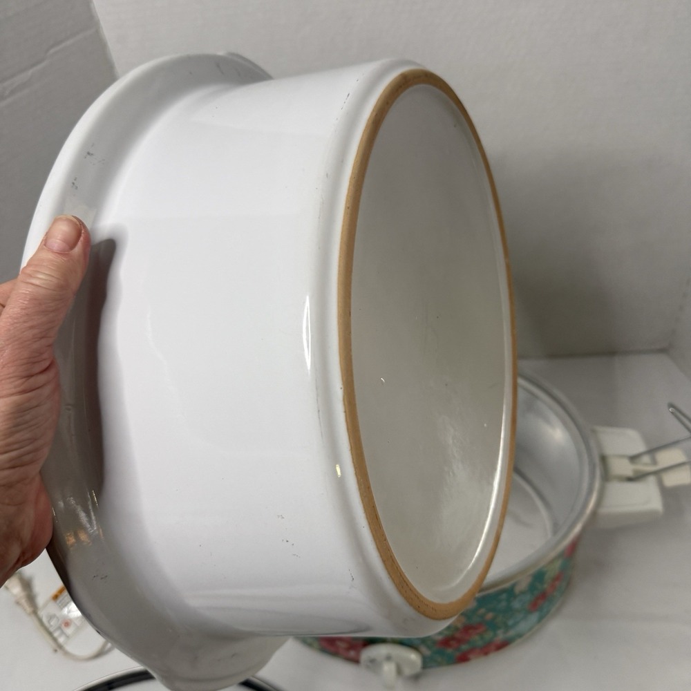 🌺 Pioneer Woman 6 QT Slow Cooker Vintage Floral Crock Pot #33362 Hamilton Beach - Picture 8 of 12